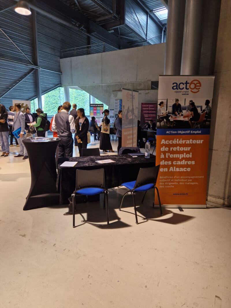 Actoe a son stand au Job Dating à l’ASPTT Mulhouse