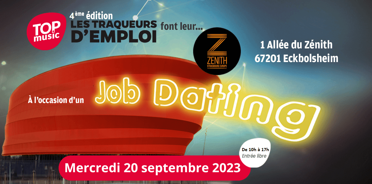 Job Dating mercredi 20 septembre 2023 au ZÉNITH